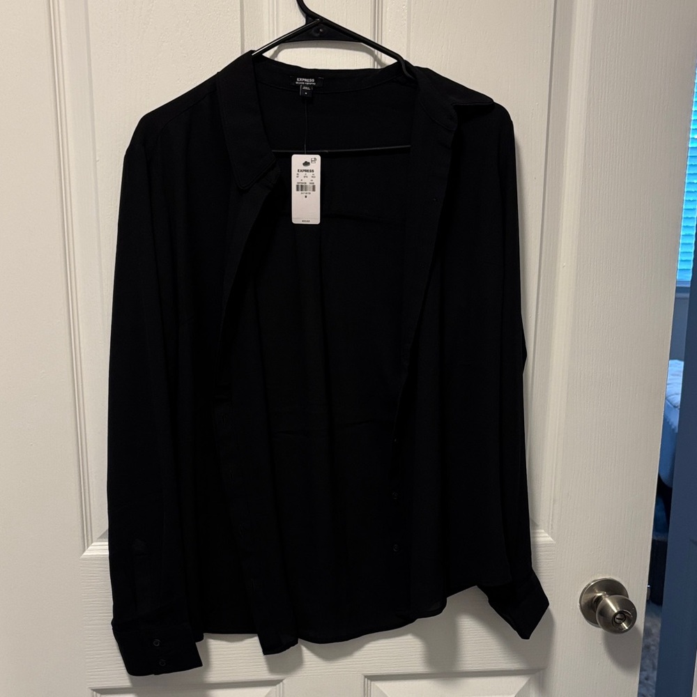 Express Elegant Black Shirt